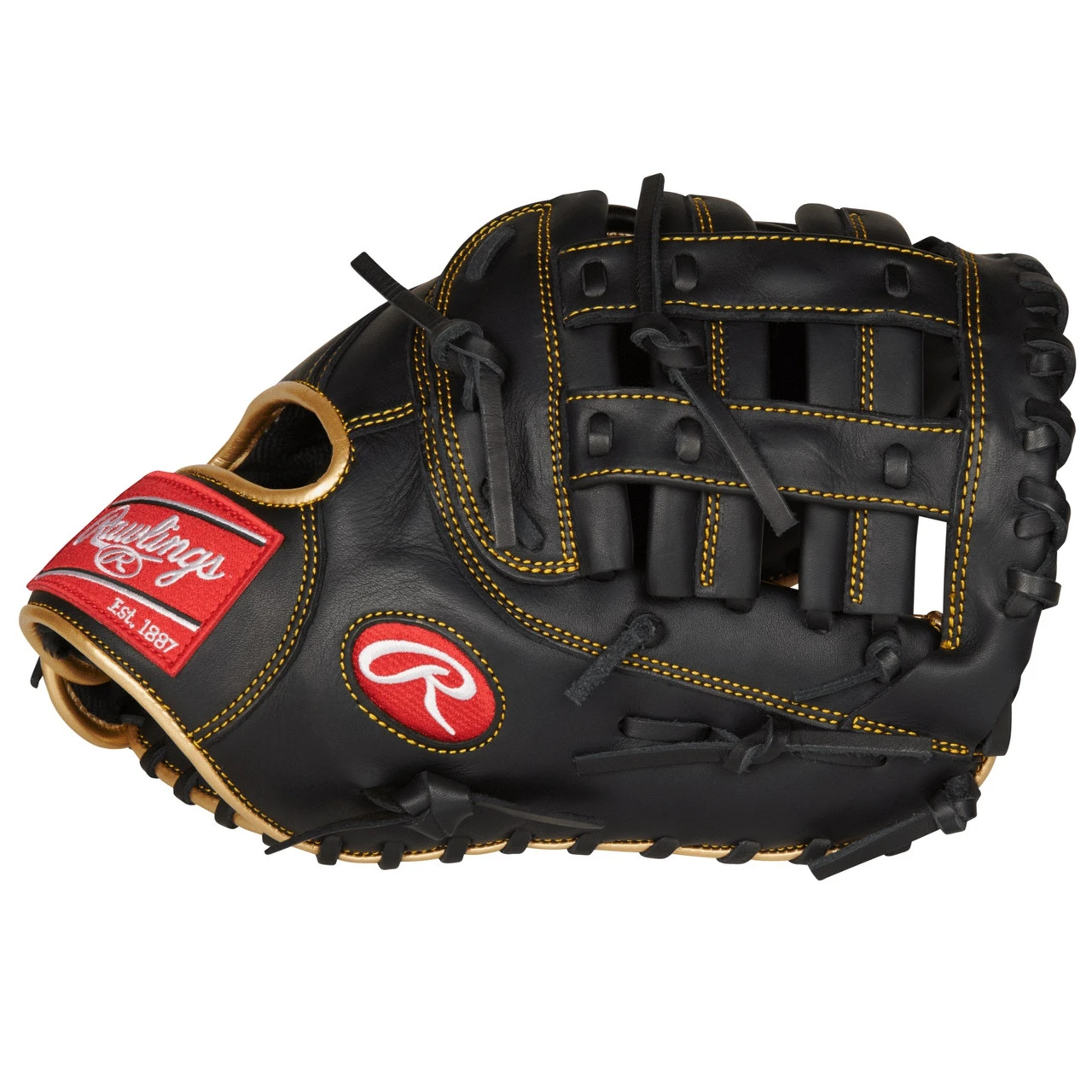 Rawlings R9 Series Baseball First Base Mitt Mod Pro H Web 12.5 Inch Right Hand Throw - Image 3
