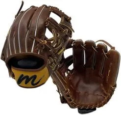 MLabel Classic Baseball Glove 11.5 I Web Chestnut Right Hand Throw