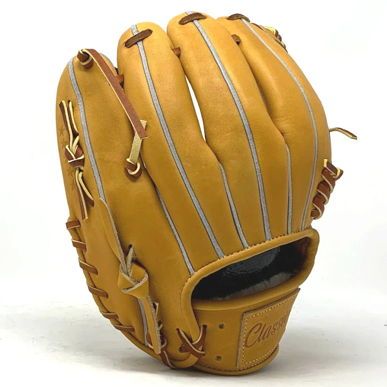 Classic Baseball Glove 11.25 Inch One Piece Tan Right Hand Throw - Image 5