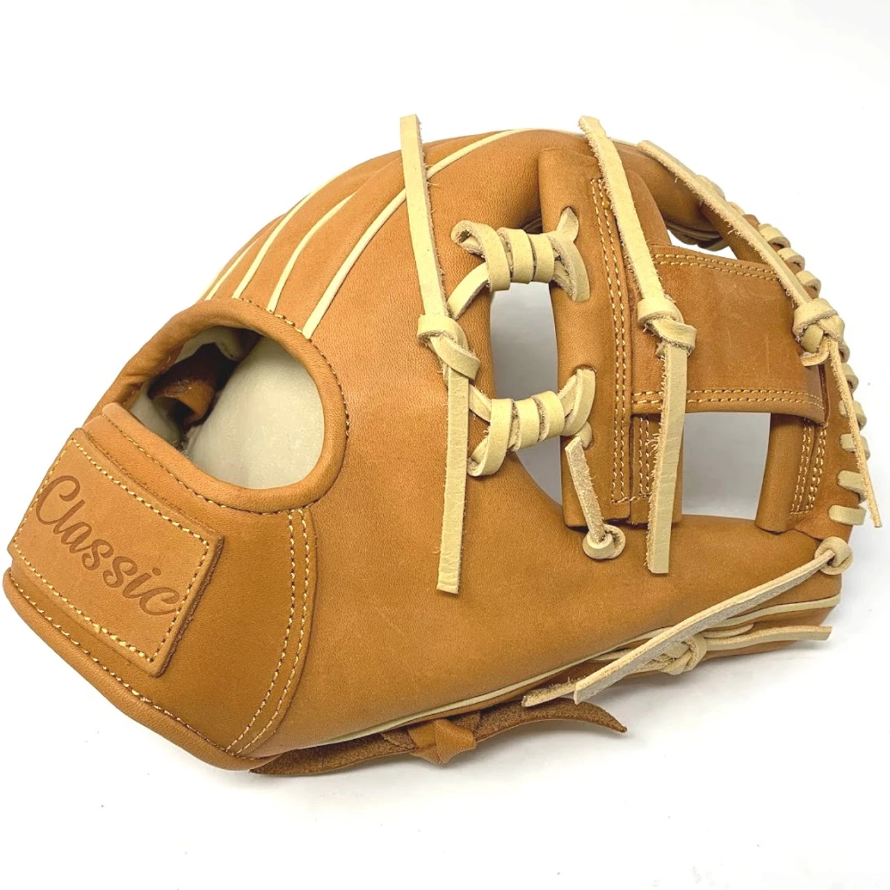 Classic Baseball Glove 11.5 Inch I Web Spiral Tan Right Hand Throw - Image 2