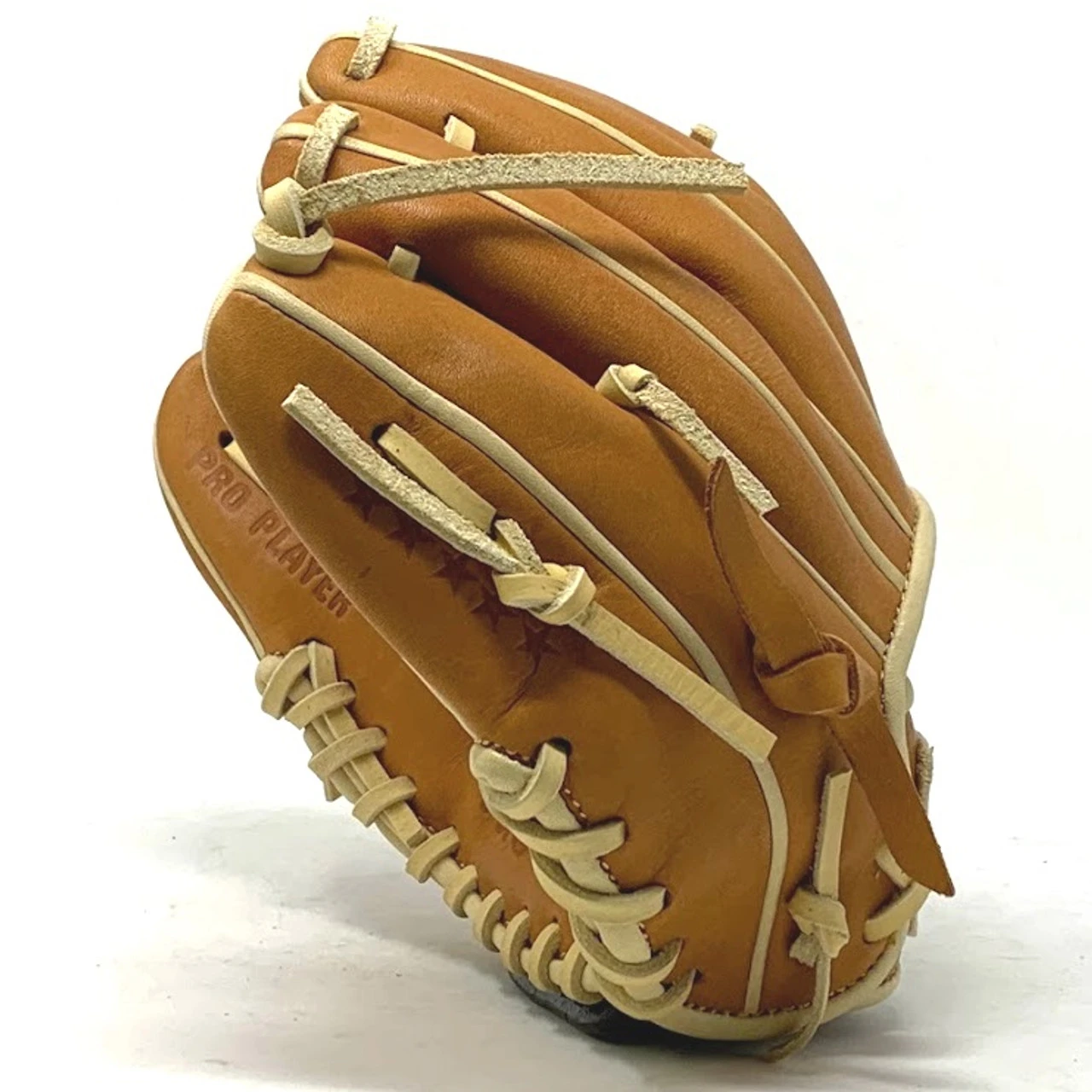 Classic Baseball Glove 10 Inch Trainer Small Hand One Piece Tan Right Hand Throw - Image 5
