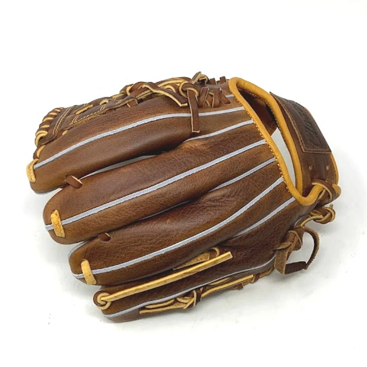 Classic Baseball Glove 11.25 Inch One Piece Oil Chestnut Right Hand Throw - Image 7