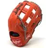 Rawlings Heart Of The Hide Red Orange 442 Baseball Glove 12.75 Inch Right Hand Throw