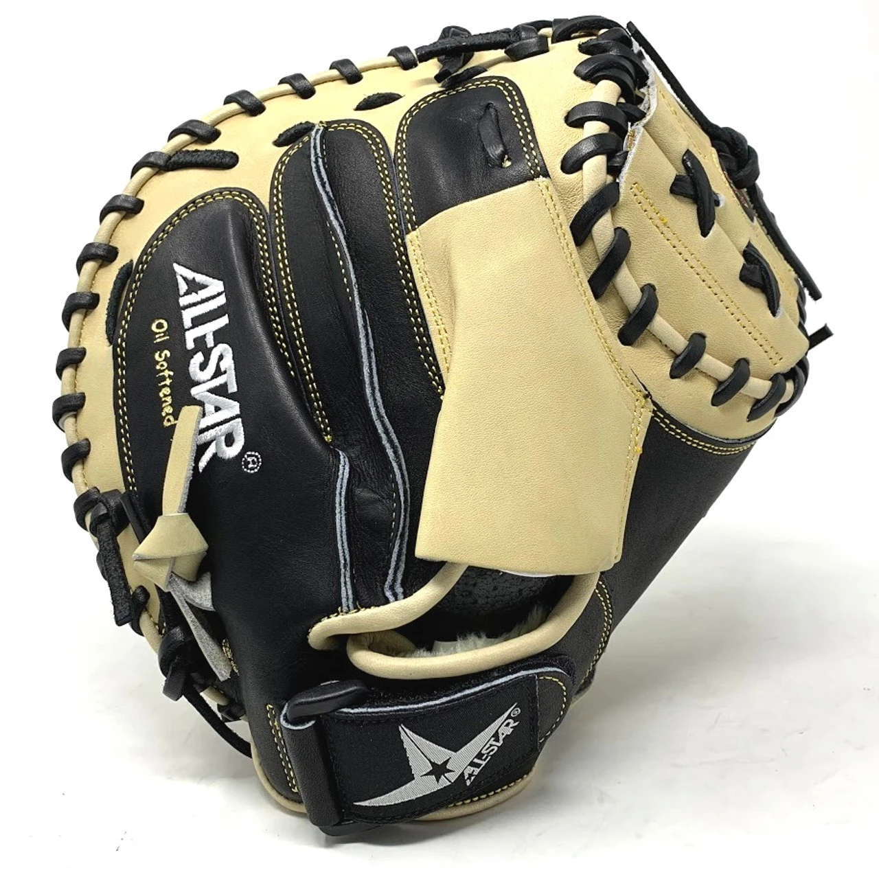All-Star CM3100SBT Catchers Mitt Black/Tan 33.5 Inch Right Handed Throw