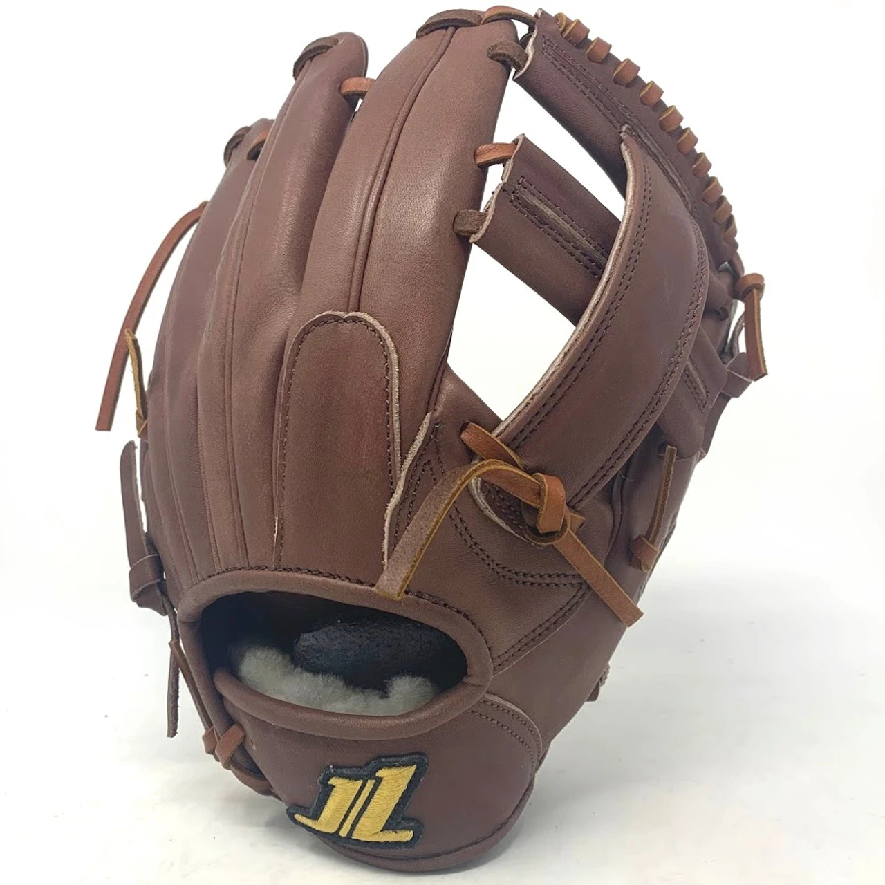 Joe Lee JLK Series 11.5 Cross Web Baseball Glove Carmel Right Hand Throw - Image 2