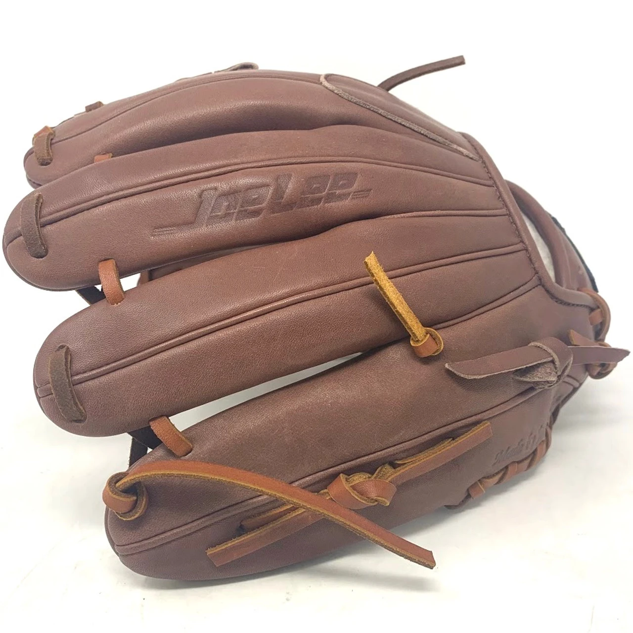 Joe Lee JLK Series 11.5 Cross Web Baseball Glove Carmel Right Hand Throw - Image 5