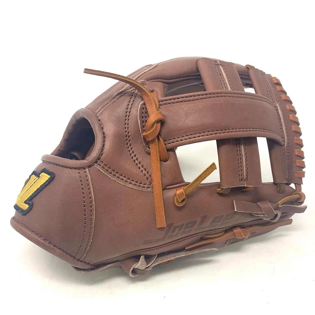 Joe Lee JLK Series 11.5 Cross Web Baseball Glove Carmel Right Hand Throw - Image 7