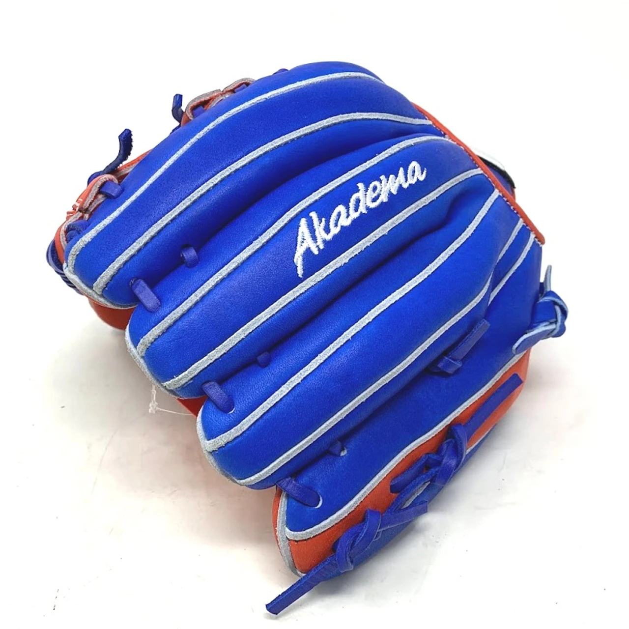 Akadema Pro Torino 11.5 Red Blue Baseball Glove Right Hand Throw - Image 3