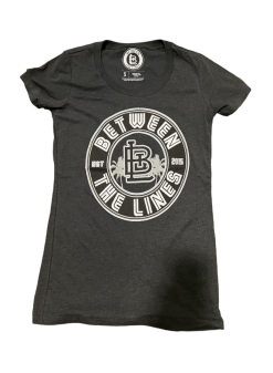 Between The Lines Womens Palm Tree T-Shirt