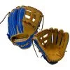 Classic Baseball Glove 12.75 Inch H Web Blue Tan Black Right Hand Throw