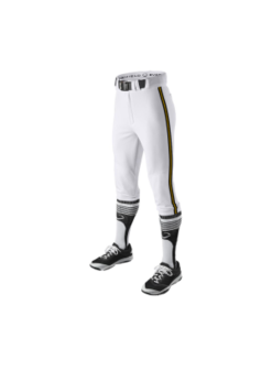 Evoshield Mens Salute White Knicker W/Gold Braid