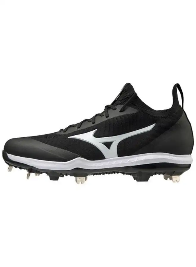MIZUNO DOMINANT KNIT MEN’S METAL BASEBALL CLEAT - Black/White - Image 2
