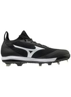 MIZUNO DOMINANT KNIT MEN’S METAL BASEBALL CLEAT - Black/White