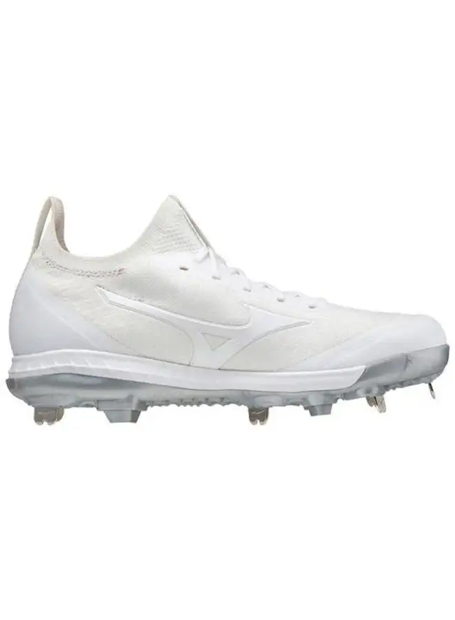 MIZUNO DOMINANT KNIT MEN’S METAL BASEBALL CLEAT - White - Image 2