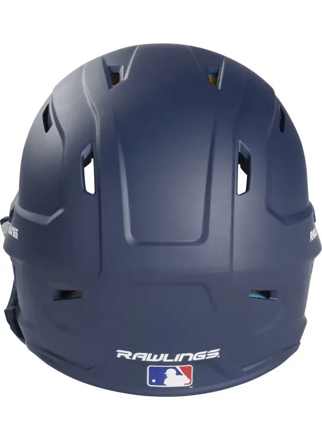 Rawlings MACH One-Tone Matte Helmet W/Adjustable Face Guard Matte Navy - Image 4