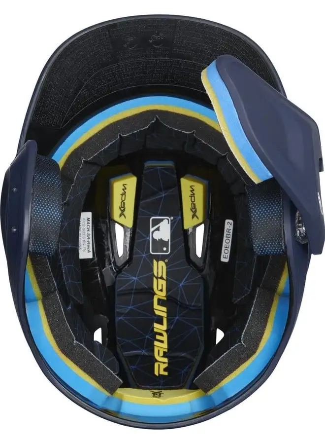 Rawlings MACH One-Tone Matte Helmet W/Adjustable Face Guard Matte Navy - Image 5
