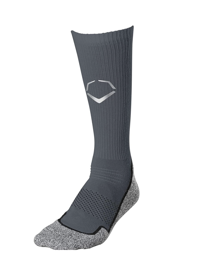 Wilson Evoshield Grey Training Crew Sock M
